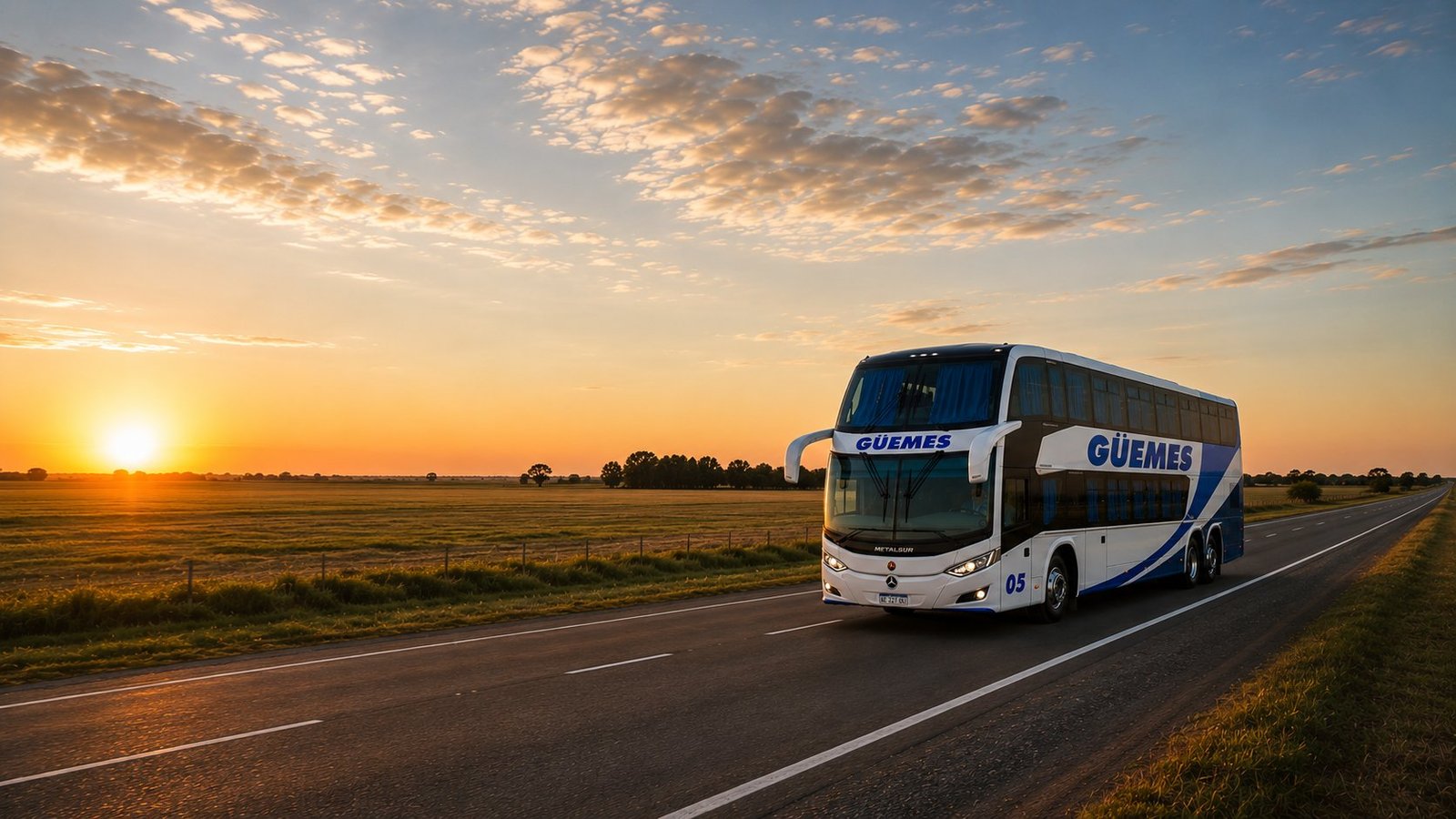Bus Güemes recorriendo la ruta